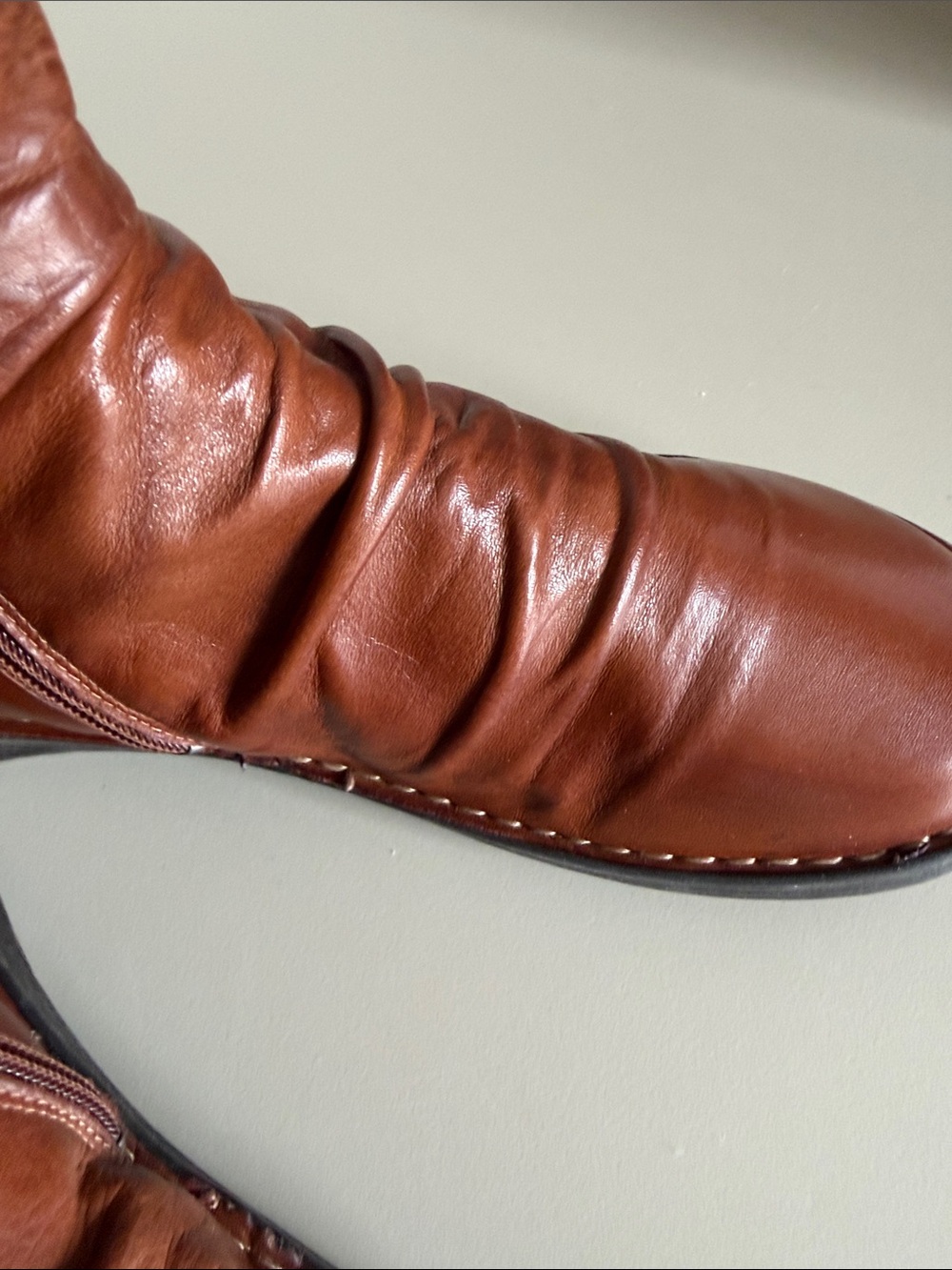 Miz Mooz Petrillo Leather Button Boot in Brandy New Size EU 39 US 8.5 MSRP $220 - Picture 8 of 11